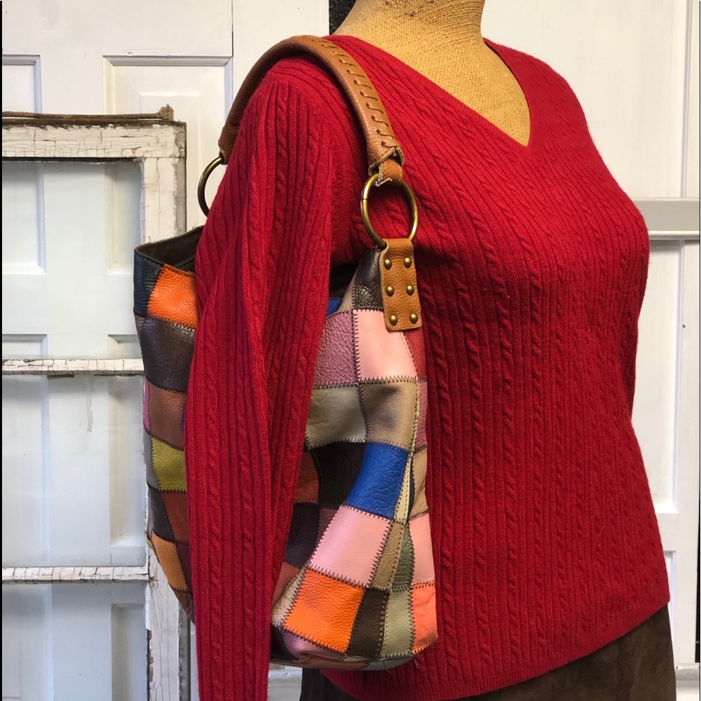 Checkerboard Handbag No Label